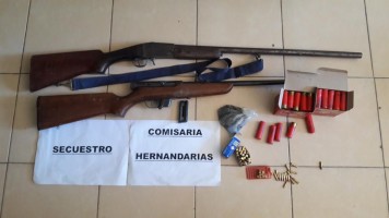 Secuestraron armas en Hernandarias