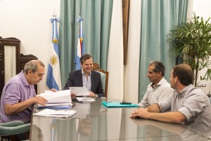 Bahl recibió a sus dirigentes.