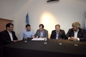 Con la presencia de Bordet y el ministro Aguad