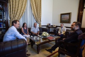 El gobernador recibió al presidente comunal de Estación Sosa.