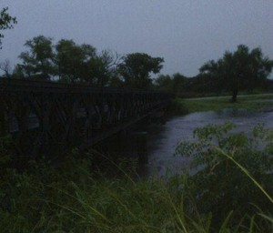 El nivel del arroyo ha crecido producto de las intensas lluvias