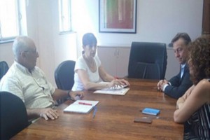 El intendente de Paraná participó de la apertura de sobres en Buenos Aires.