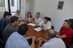 Se firmó un acta en la Dirección de Transporte.