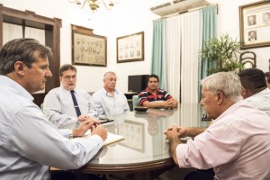 Bahl recibió a representantes del Sindicato.