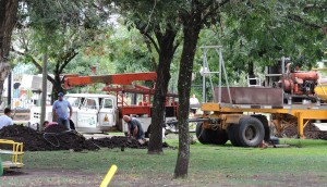 Colaboración en obras de la Cooperativa de Agua Potable.