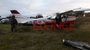 Avioneta en Villa Urquiza.