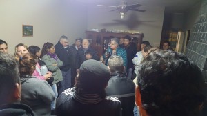 Recorriendo los barrios.