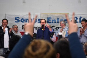 Bordet estuvo en Crespo.