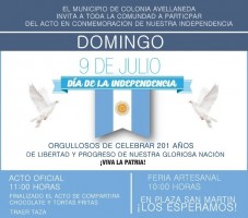 dia de la independencia colonia avellaneda