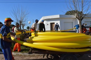 Obras de gas natural