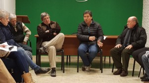 Zavallo y Busti en el Centro de Empleados de Farmacia