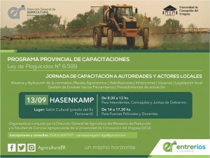 Se realizará el 13 de Septiembre en el Salón Cultural de Hasenkamp.