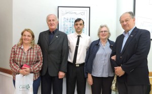 Tomassi recibió la visita del ex embajador de la República Eslovena, Agustín Vivod.