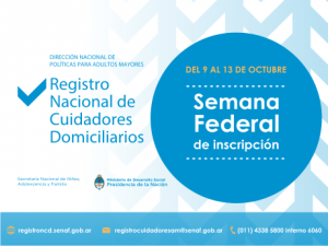 Abren registro nacional para Cuidadores Domiciliarios.