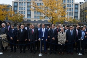 Homenaje a los cinco argentinos muertos víctimas del ataque terrorista en Nueva York.