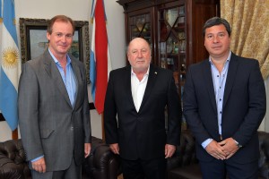 Bordet recibió al ex gobernador Jorge Busti y al diputado provincial Gustavo Zavallo.