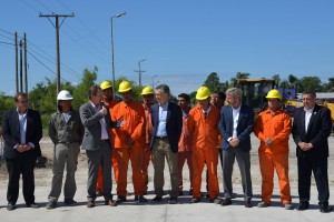Macri visitó obras en San Benito.