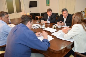 Velázquez, se reunió con el intendente de Hernandarias, Carlos Lencina.