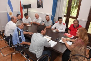 El gobierno recibió a Bomberos Voluntarios.