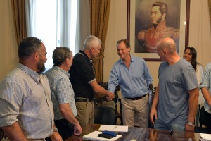 Bordet recibió este lunes a la Federación Entrerriana de Aeroclubes y Entidades Deportivas.