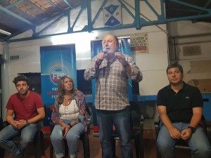 Reunión con militantes de Paraná.