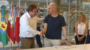 Varisco firmó un convenio con Rodríguez Larreta.
