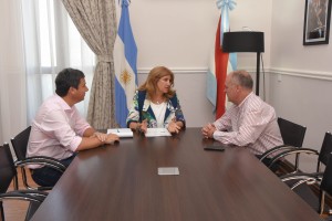 Romero, recibió al diputado de Santa Fe, Jorge Henn y a Gustavo Zavallo.