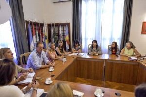 Bordet participó este lunes de la reunión para organizar la conmemoración de la Semana de la Mujer 