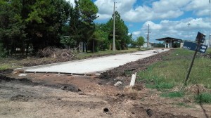 Pavimento en calles del Parque Industrial.