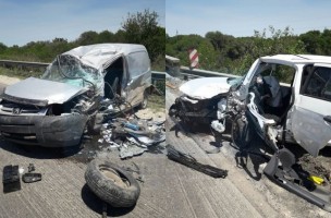 Los dos conductores debieron ser internados.