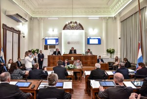 Sesión en el senado.