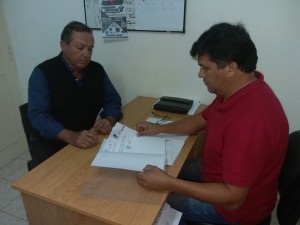 Sánchez recibió a Silvestre, presidente de Unión Agrarios Cerrito