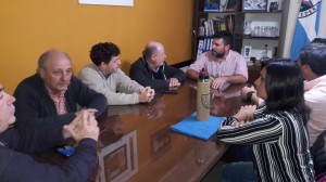 Busti se reunió con los intendentes de San José de Feliciano y Federal. 
