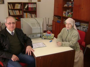 Entrega de frazadas.