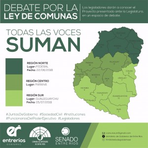 Debate sobre la ley de comunas