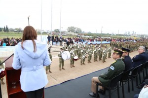 Desfile patrio en Villaguay