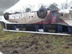 El colectivo es de la empresa Rios Tur