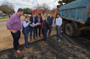 Bordet recorrió obras en Concordia.