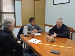 Recibimiento institucional del economista Karl Heinz Pasch.