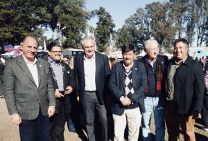 Benedetti en la Expo Rural de Villaguay.