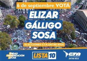 Las elecciones serán el 6 de septiembre.