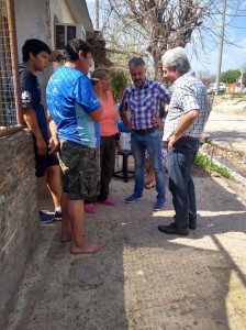 Julio Solanas y Gustavo Guzmán recorrieron Paraná.