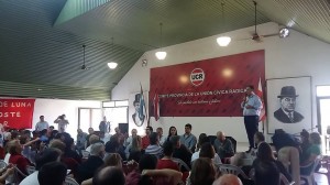 Lacoste en el lanzamiento de campaña para presidir la UCR