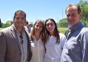 Bordet reconoció a deportistas.