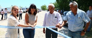 Gaillard acompañó al intendente de Villa Urquiza, Alberto Gastiazoro.