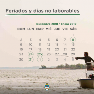 Feriados puente en fechas festivas.