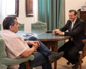 Reunión con José Cáceres.
