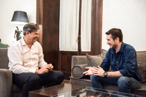 El vicegobernador se reunió con Jeremías Reichel, director del hospital de Galarza.