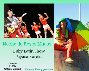 Sábado 5 de enero desde las 21:00 en el anfiteatro municipal de Plaza La Colonias.