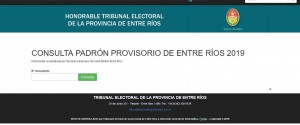 Están disponibles en el sitio web del Tribunal Electoral Provincial.